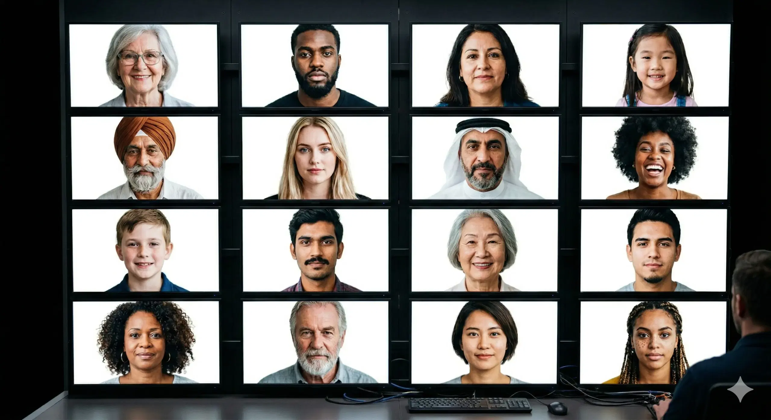 A diverse wall of verified identities from around the world