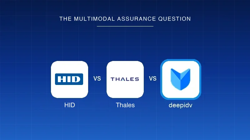 HID vs Thales vs deepidv: the multimodal assurance question