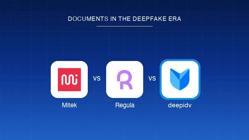 Mitek vs Regula vs deepidv: documents in the deepfake era