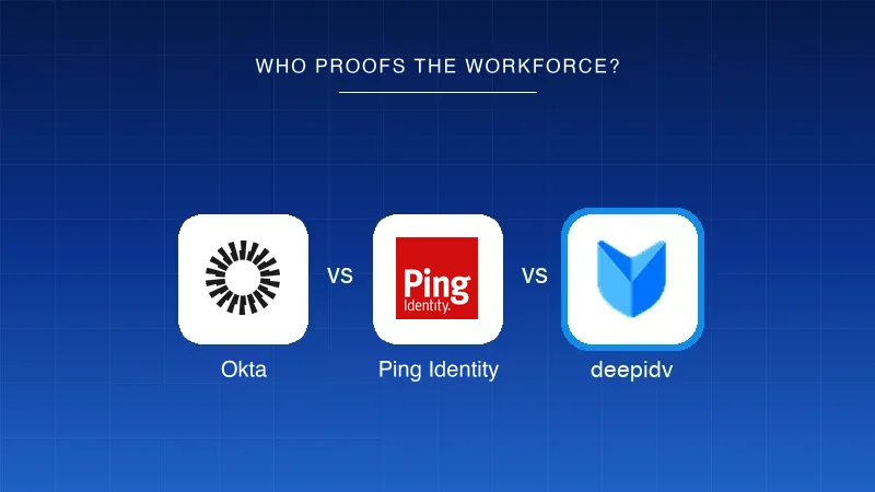Okta vs Ping Identity vs deepidv: who proofs the workforce?