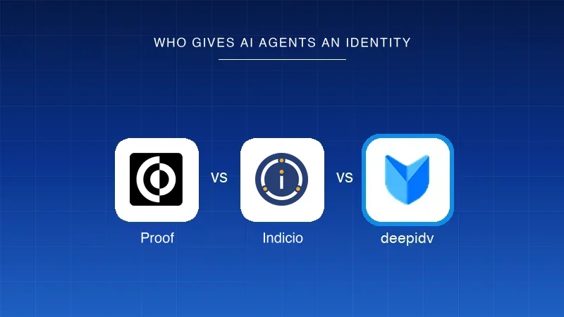 Proof vs Indicio vs deepidv: who gives AI agents an identity