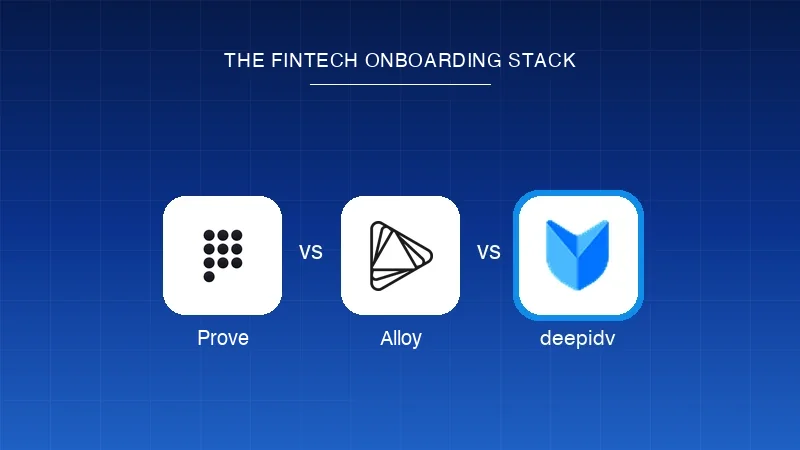 Prove vs Alloy vs deepidv: the fintech onboarding stack