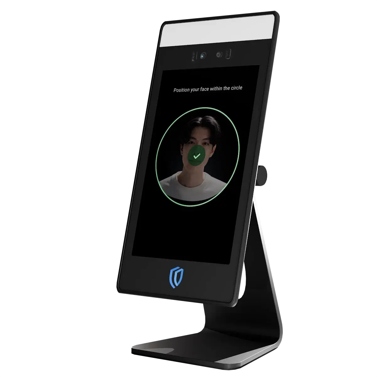 deepcam kiosk recognizing a shopper's face at the counter