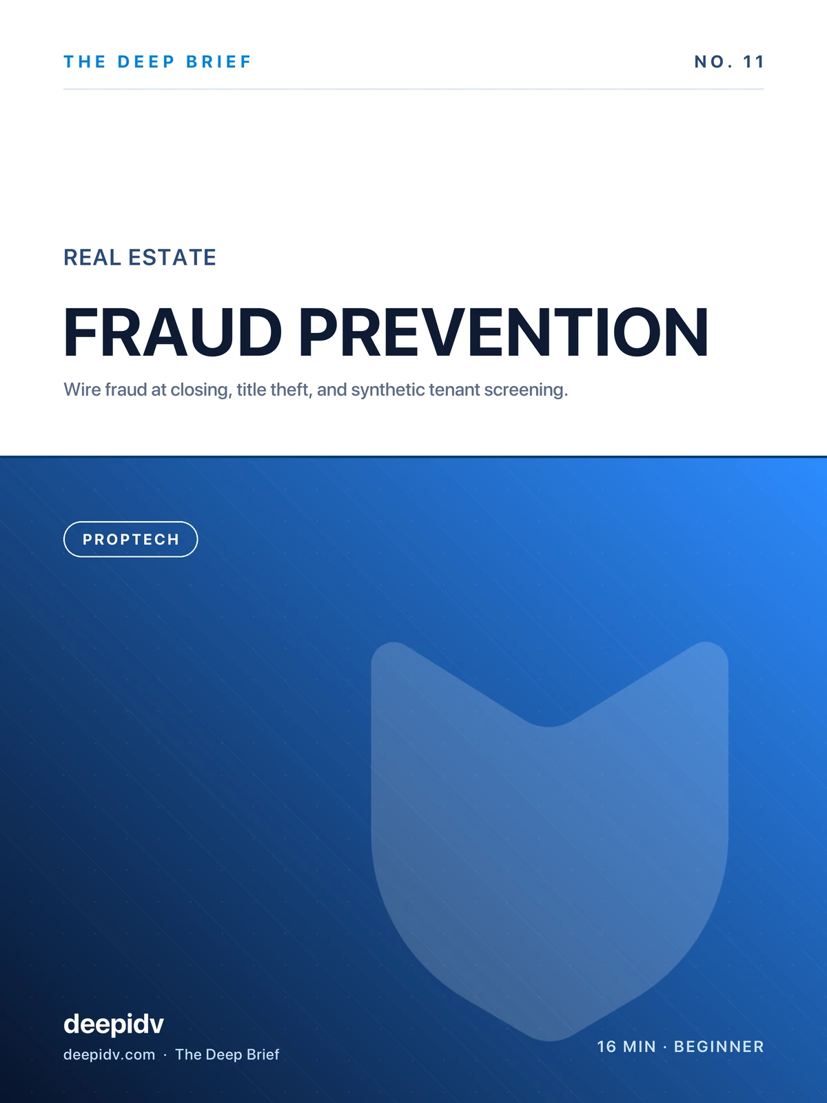 The Real Estate Fraud Prevention Playbook cover — wire fraud, title theft, and synthetic tenants